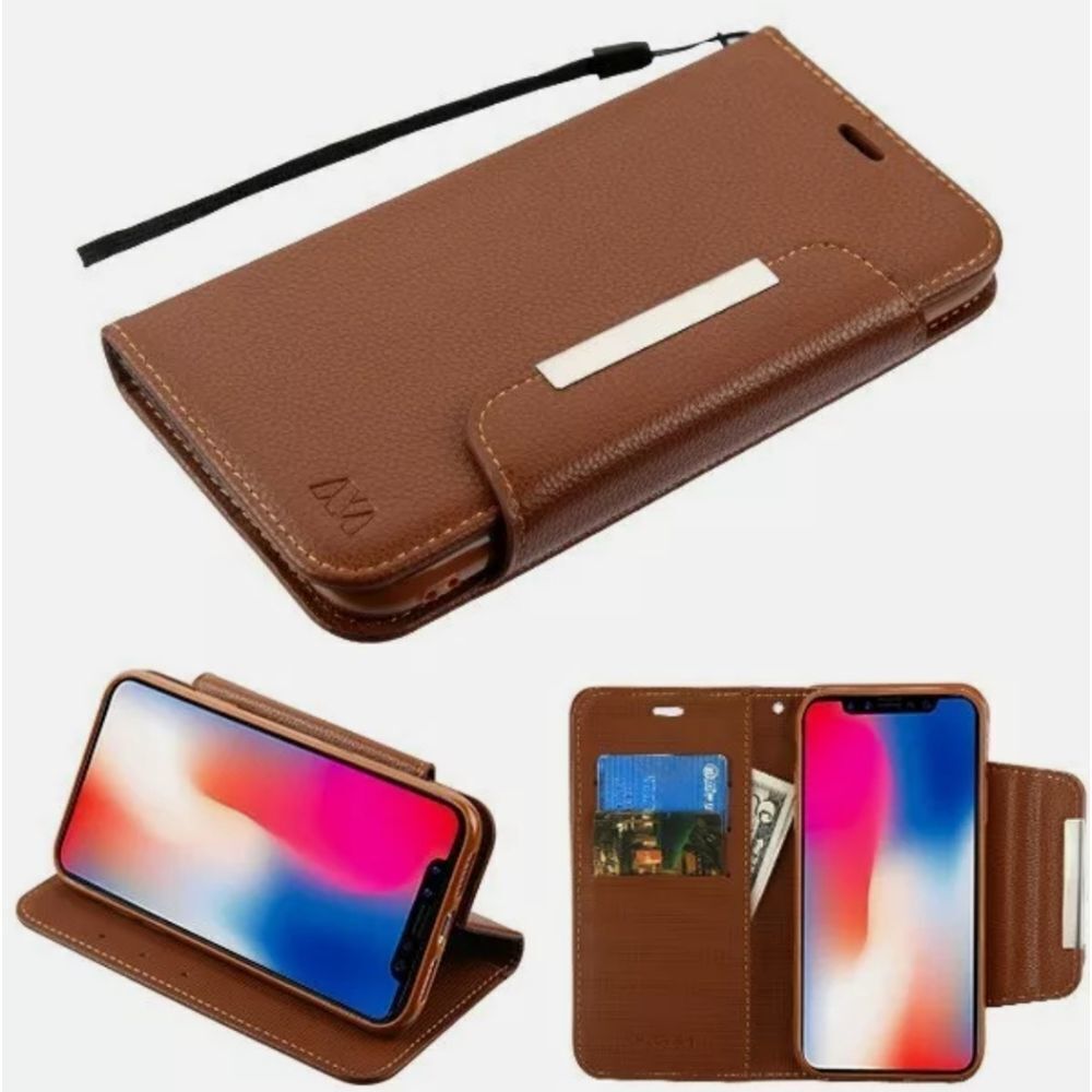 APPLE iPhone XR - Brown Wallet Case